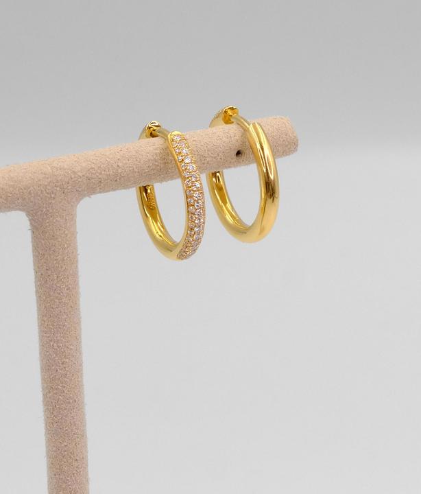 Produktbild Muau Creolen (750/18 K Gold)