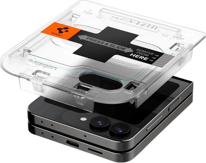 Image du produit Spigen EZ Fit Protecteur d'écran en verre trempé Clear Samsung Galaxy Z Flip 6 2-Pack (2 pièce(s), Samsung Galaxy Z Flip6)
