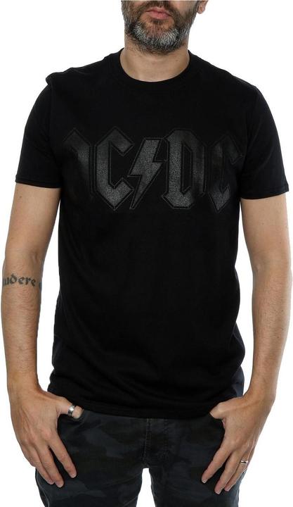 Actual product image AC/DC Mens Black Logo T-Shirt (L)