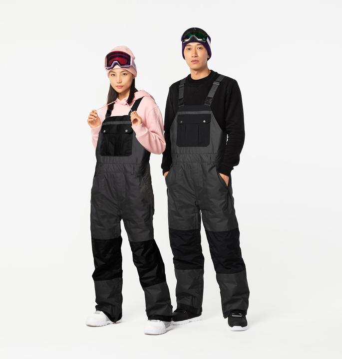 Produktbild Dreamscape Snowboardhose Latzhose Erwachsene wasserdicht - 500 schwarz (M)