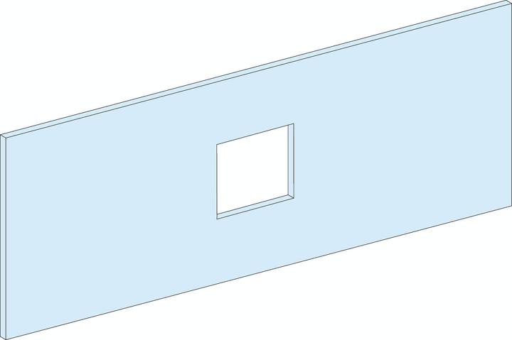 Actual product image Schneider PrismaSeT-P, front panel, ComPacT NSX/NSX Vigi100-250 3-4pole,slide-in
