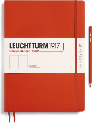 Actual product image Leuchtturm1917 Sketchbook medium slim blank Fox Red (225 x 315 mm, Plain, Hardcover)