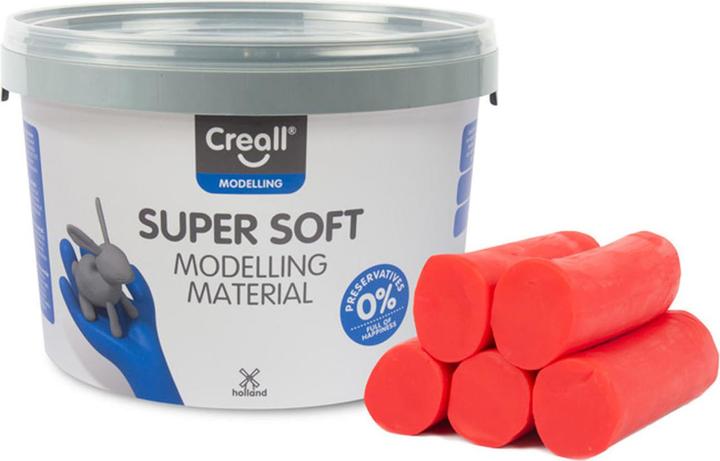 Actual product image Creall Supersoft klei Rood, 1750gr.