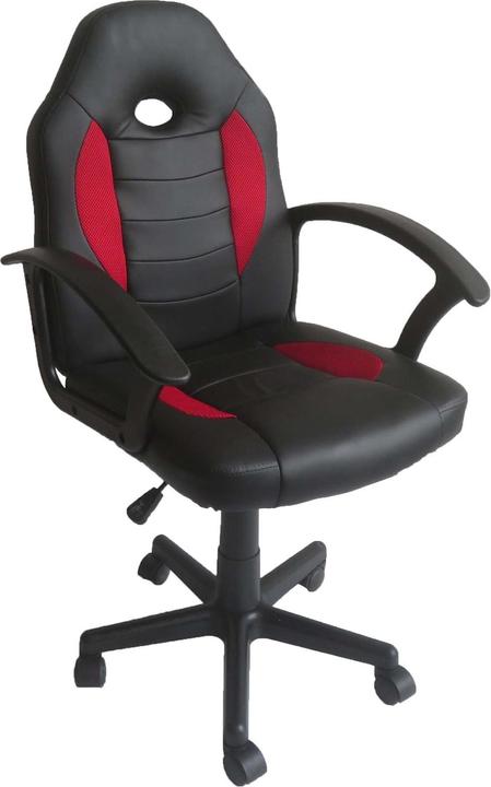 Produktbild HTI-Living Schreibtischstuhl höhenverstellbar Daytona Junior Schwarz-Rot
