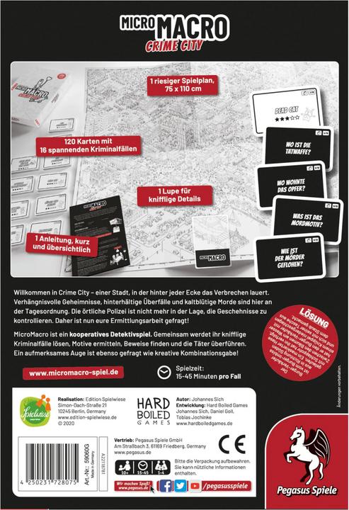 Image du produit Pegasus MicroMacro : Crime City (Allemand)