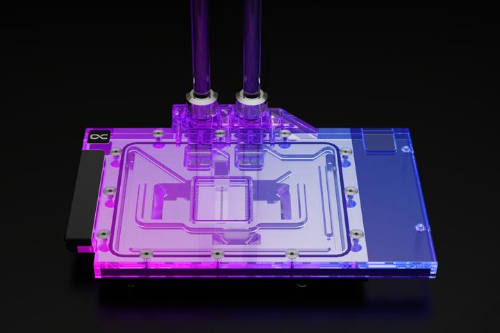 Actual product image Alphacool Ice Block Aurora Geforce RTX 4090 Strix + TUF with Backplate