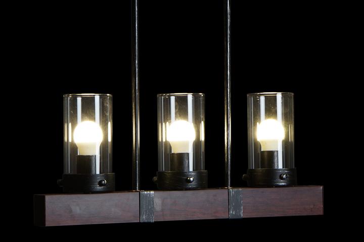 Produktbild DKD Home Decor Deckenlampe Kristall Schwarz Braun Aluminium (50 x 8 x 21 cm)