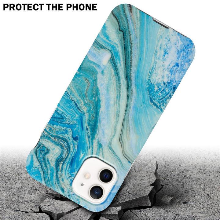 Produktbild Cadorabo IMD TPU Bunter Marmor Cover (Realme 12 Pro+, Apple iPhone 12)