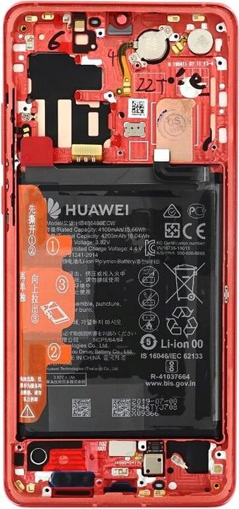 Image du produit Huawei Écran + cadre + batterie P30 Pro amber sunrise 02352PGK (Batterie, Huawei P30 Pro)