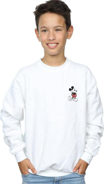 Actual product image Disney Boys Mickey Mouse Kickin Retro Chest Sweatshirt (140, 146)