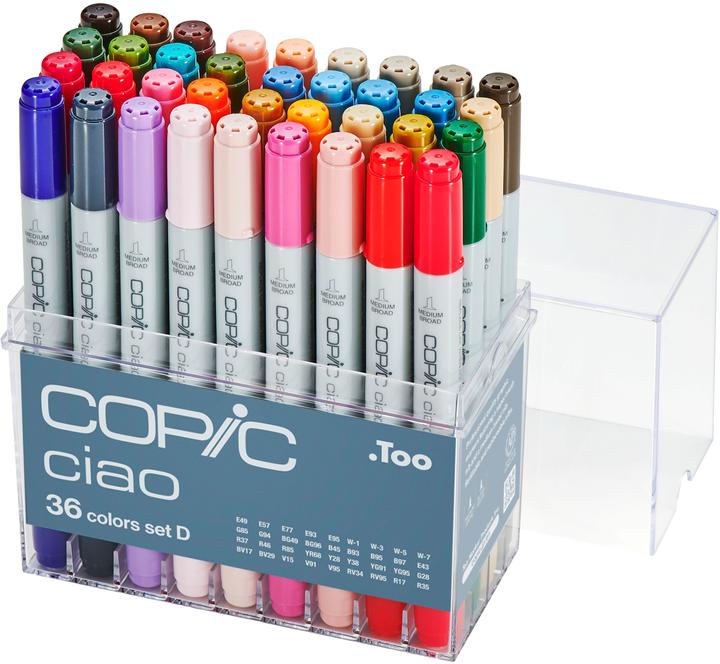 Actual product image Copic Marker Ciao 22075364 36er Set D (Multicoloured, 36 x)