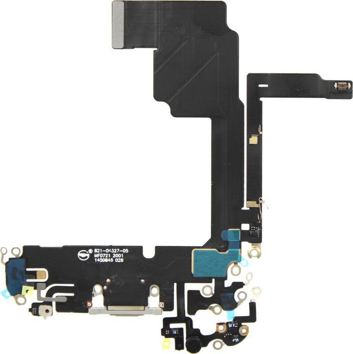 Produktbild OEM Ladeanschluss Flex für iPhone 15 Pro, weisses titanium (iPhone 15 Pro)