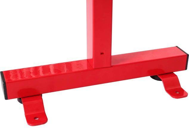 Produktbild Mendler Alu Absperrgitter HWC-B34, mit Rollen, ausziehbar 110x60-500cm - rot-weiss