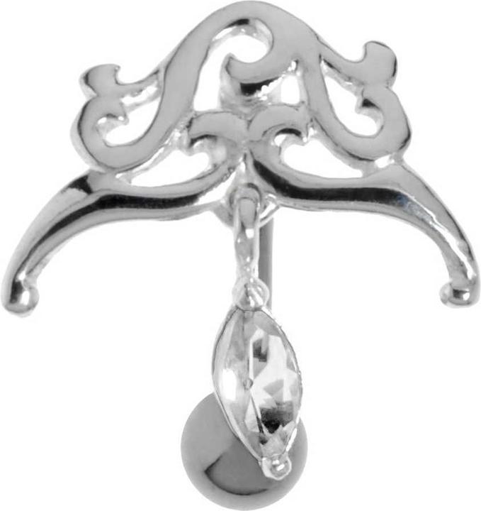 Produktbild Bijouteria Bauchpiercing (Silber 925, Zirkonia, Chirurgenstahl 316L)