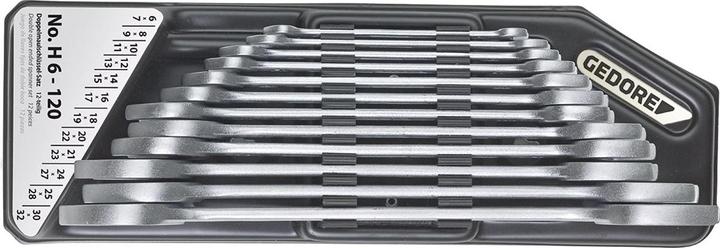 Immagine prodotto Gedore H6-120 Set di chiavi aperte doppie in supporto 12 pezzi 6-32 mm (6 mm, 17 mm, 15 mm, 10 mm, 9 mm, 21 mm, 12 mm, 11 mm, 32 mm, 22 mm, 8 mm, 24 mm, 25 mm, 30 mm, 16 mm, 19 mm, 27 mm, 7 mm, 31 mm, 20 mm, 26 mm, 29 mm, 18 mm, 13 mm, 23 mm, 28 mm, 14 mm)
