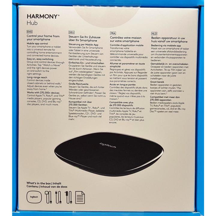 Actual product image Logitech Harmony Hub (Universal remote control, Infrared, Bluetooth)