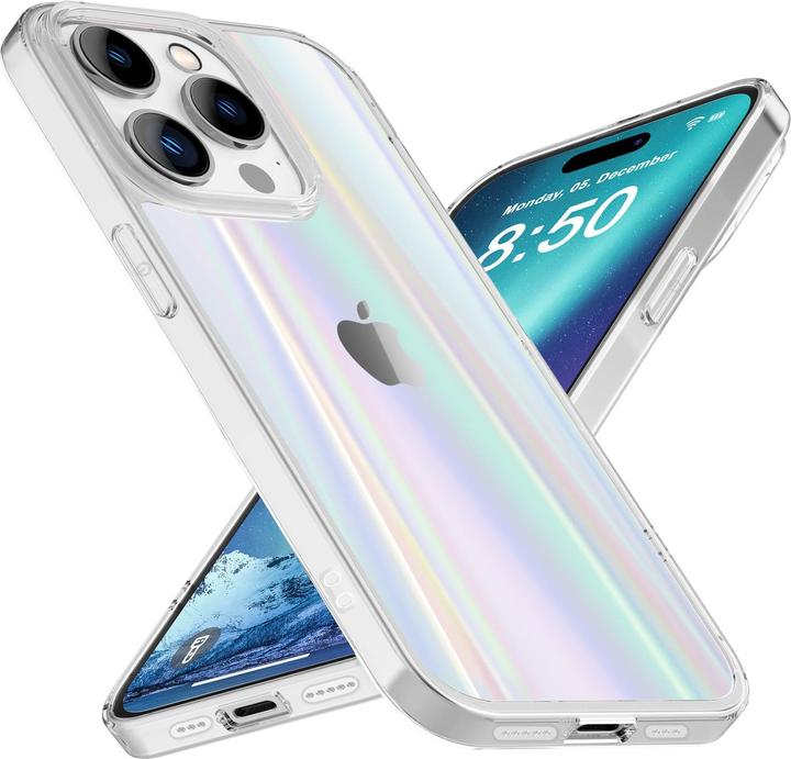 Immagine prodotto Nalia Copertura in vetro temperato trasparente effetto arcobaleno (Apple iPhone 14 Pro)
