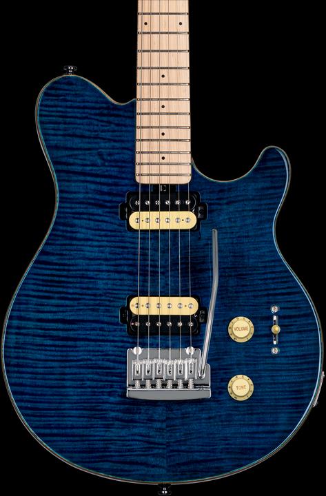 Produktbild E-Gitarre, S.U.B., Axis AX3, Flame Maple Veneer Top, Neptune (E-Gitarre, Maple, mahogany, Die-cast chrome)