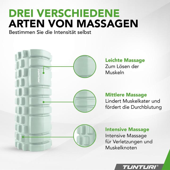 Actual product image Tunturi Yoga Massage Roller 33 cm Mint Green
