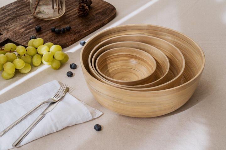 Image du produit Nuts Bowl Bambus M naturel (18 cm, 1 x)