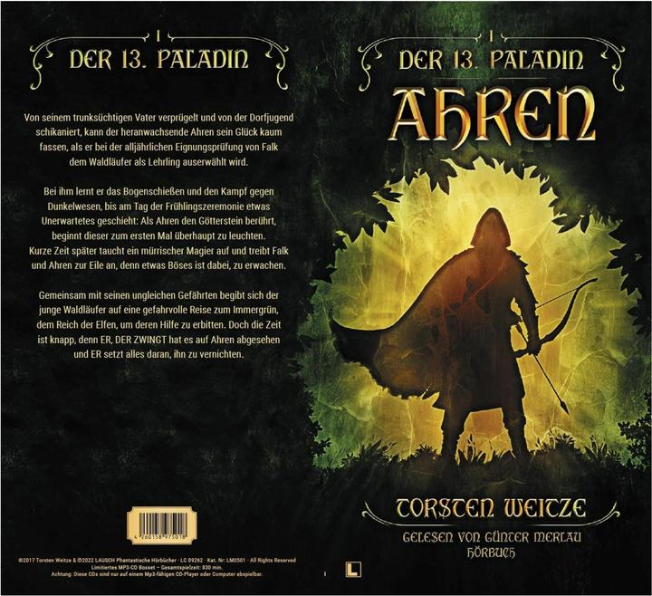 Actual product image Ahren: The 13th Paladin Volume I (Torsten Weitze, LAUSCH Media, Günter Merlau, German)