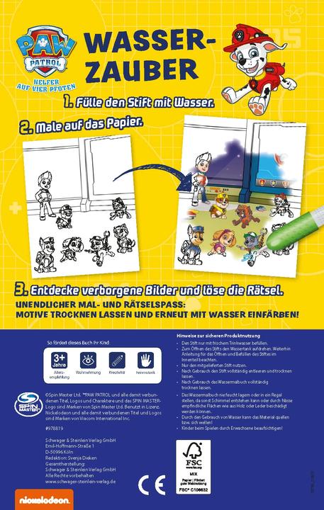 Image du produit PAW Patrol Water Magic - peindre facilement avec de l'eau!