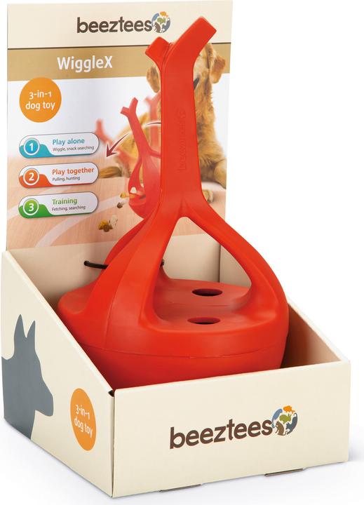 Image du produit Beeztees Jouet en caoutchouc pour chien Wiggle-X