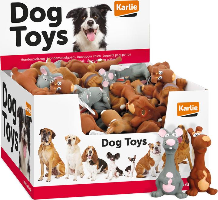 Actual product image Karlie Display latex toy Skippy (Tug toy dog)