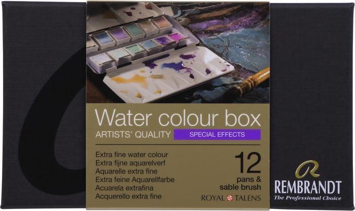 Actual product image Rembrandt Watercolor Set Special Effects