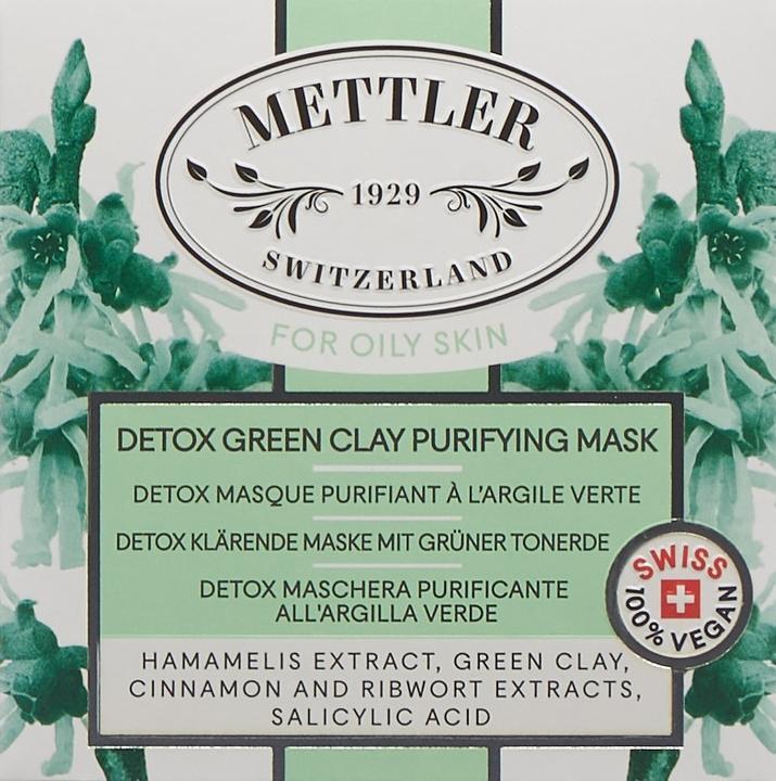 Produktbild Mettler1929 Detox klärende Maske mit grüner Tonerde (50 ml)