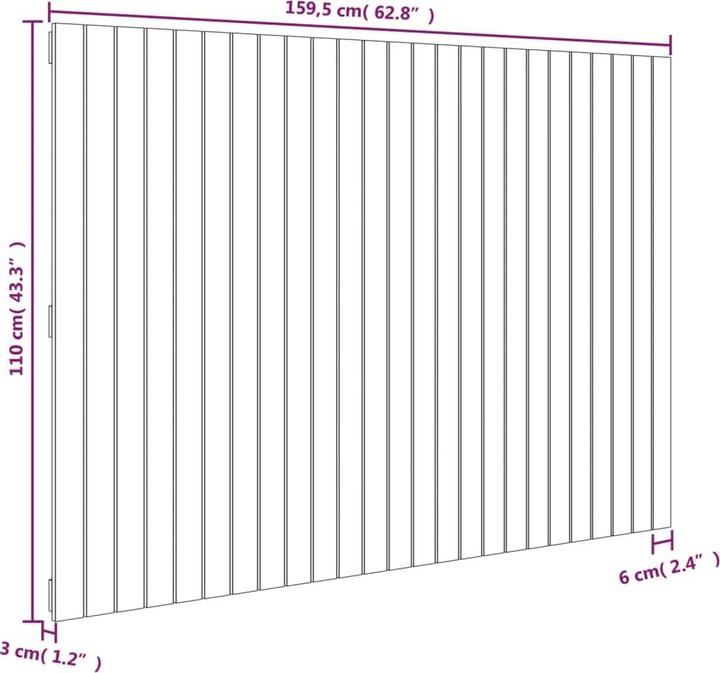 Produktbild VidaXL Chloé (159.5 x 3 x 110 cm)