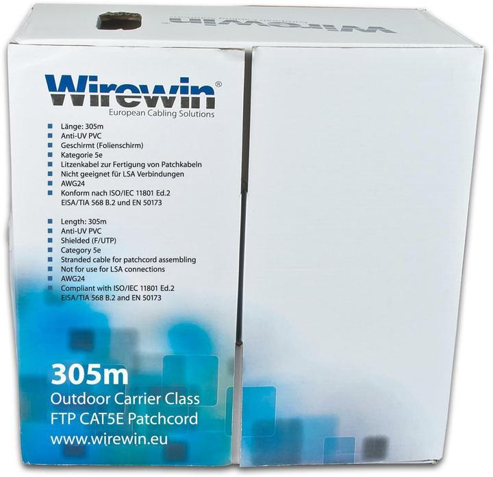 Produktbild Wirewin Netzwerkkabel (F/UTP, CAT5e, 305 m)