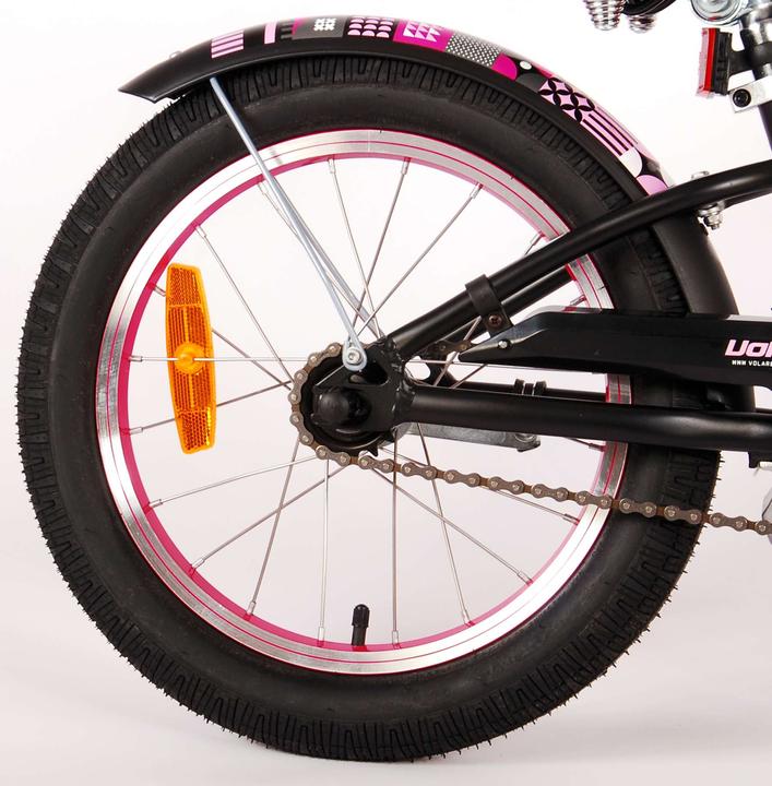 Produktbild Volare Miracle Cruiser Kinderfiets - Meisjes- 16 inch - Mat Zwart - Prime Collection (16")