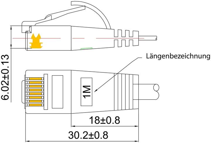 Actual product image Wirewin Network cable (F/FTP, CAT6, 0.50 m)