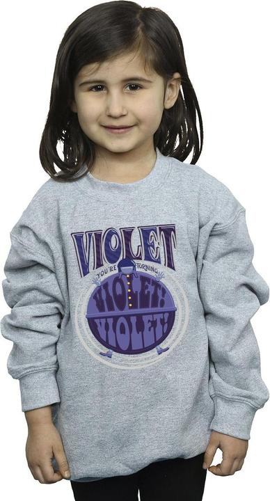 Produktbild Willy Wonka & the Chocolate Factory Violet Turning Violet Sweatshirt Mädchen (116)