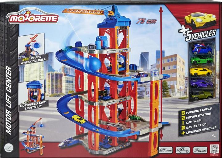 Produktbild Majorette Garage mit Aufzug und 5 Autos