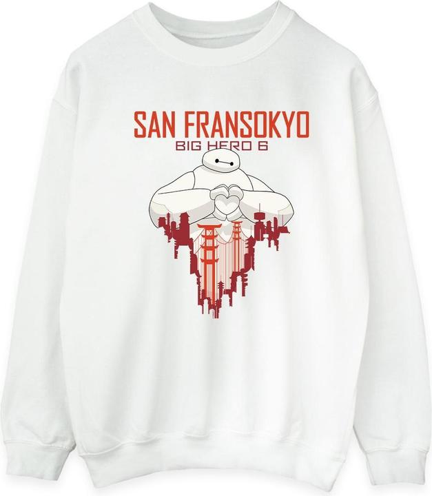 Disney Big Hero 6 Baymax San Fransokyo Heart Sweatshirt