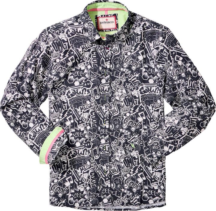 Joe Browns Comic Print Graphic Long Sleeve Shirt