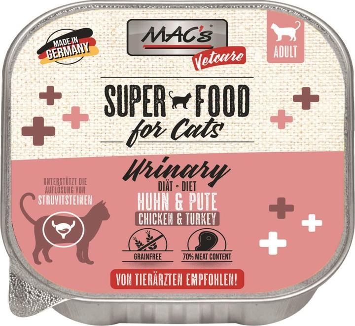 Produktbild MAC's CAT Vetcare Urinary Pute & Rind (Schale) (Adult, 100 g)