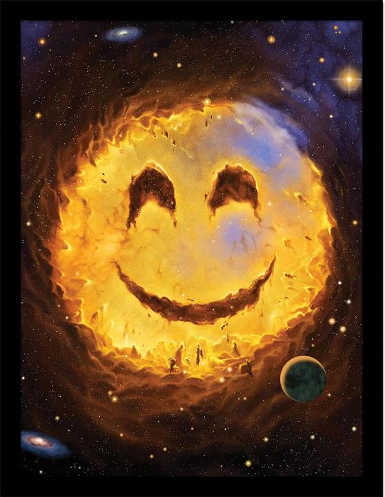 Image du produit Vincent Hie - Poster encadré GALAXY SMILE (40 x 30 cm)
