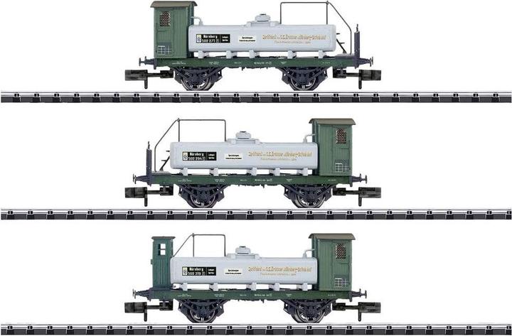 Produktbild MiniTrix 15464 N 3er-Set Spirituswagen der K.Bay.Sts.B (Spur IIG)