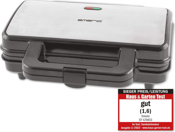 Produktbild Emerio Sandwichtoaster 2-Scheiben-Toaster Sandwich-Platten