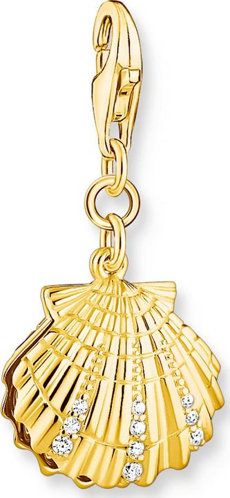 Thomas Sabo Charm Club Muschel Gold (925er Silber, 750 Gelbgold Vergoldung)