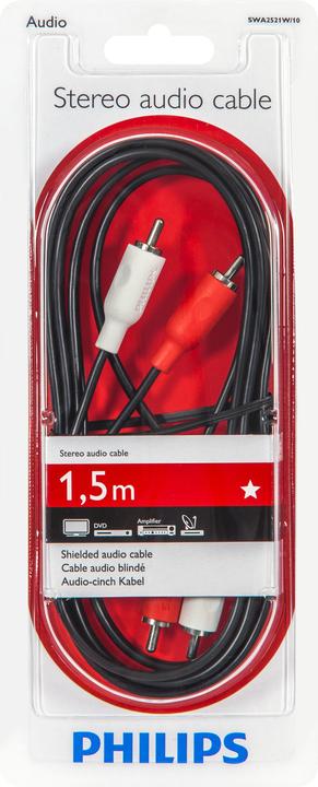 Actual product image Philips Câble audio stéréo SWA2521W/10 (0.24 m, Cinch)