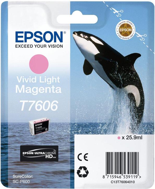 Image du produit Epson ENCRE T7606 M CLAIR 25.9ML (M)