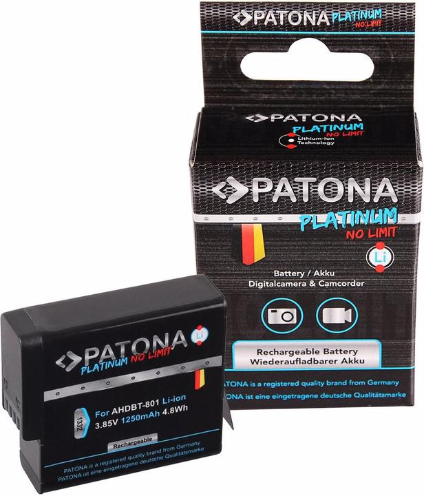 Actual product image Patona Platinum (Hero 6, Hero 8, Hero 7, hero 5)