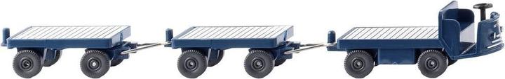 Produktbild Wiking 116004 H0 Baufahrzeug Modell Elektrokarren mit Anhängern