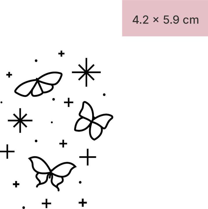 Image du produit minink Tatouage temporaire - Papillons avec des symboles