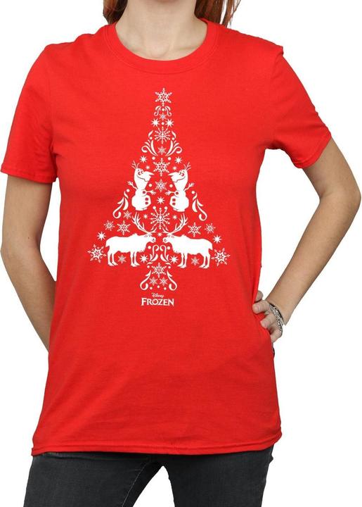 Immagine prodotto Disney Frozen Christmas Tree Maglietta Ampia Donna (XL)