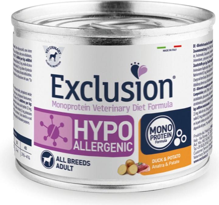 Image du produit Exclusion Duck & Potato hypoallergénique (Adulte, Senior, 1 pcs, 200 g)